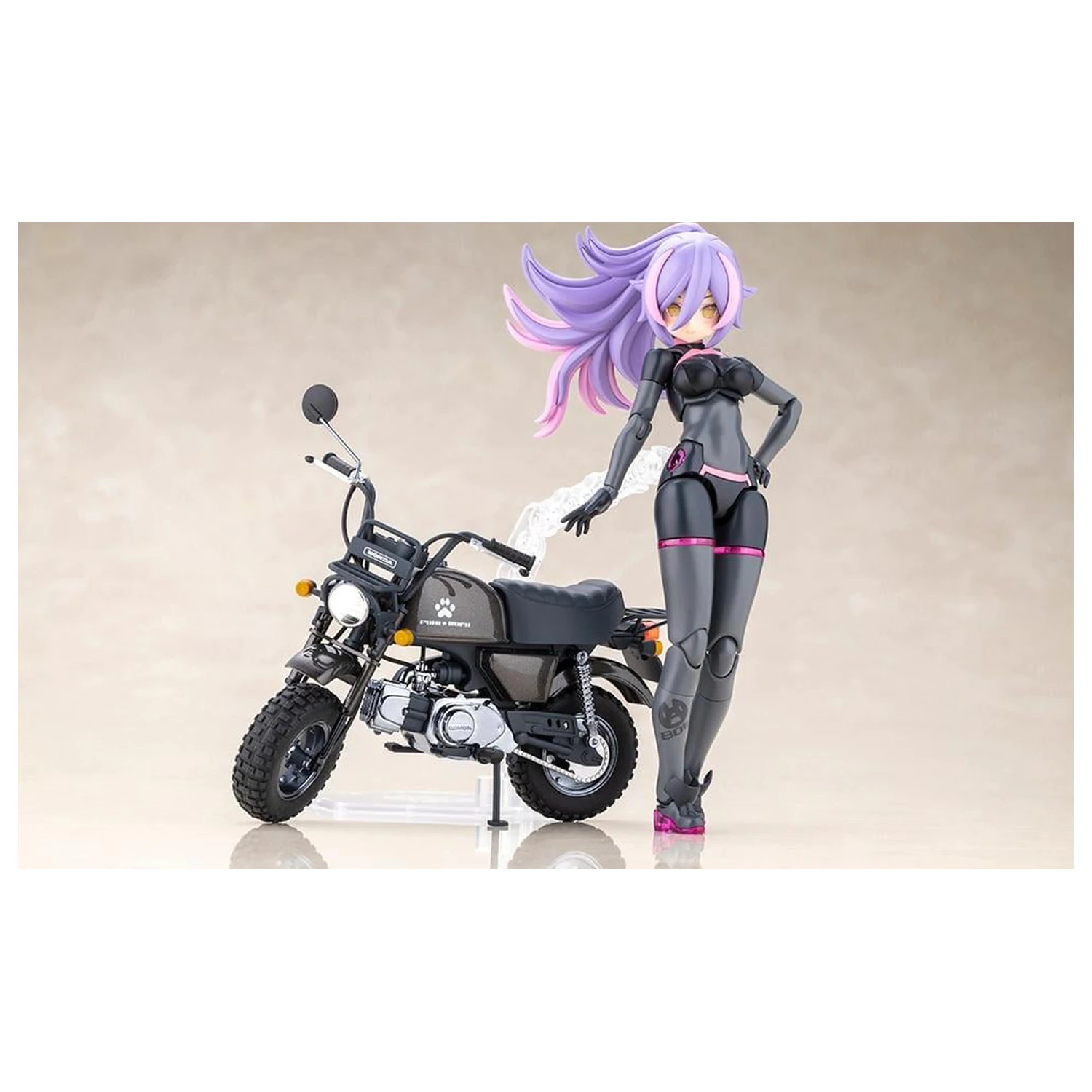 Megami Device Puni Mofu Racing Lang with Honda Model Kit 14cm product photo