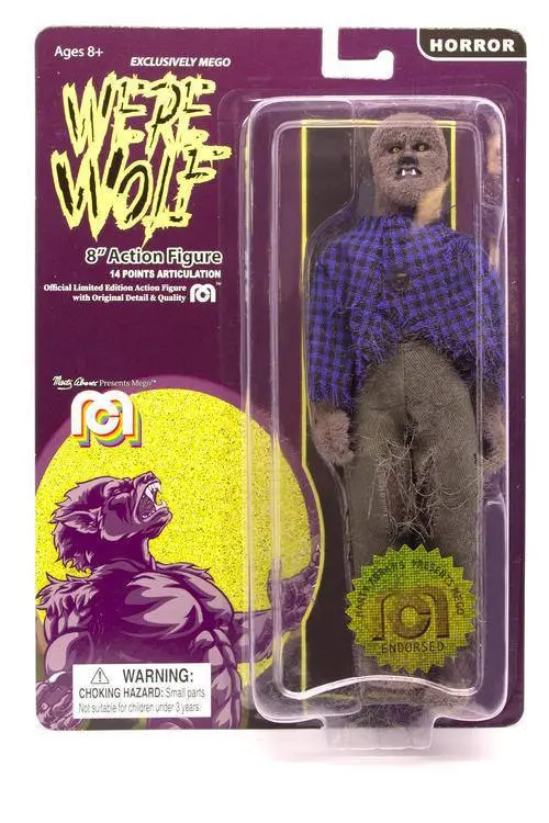 Mego Horror Action Figure Werewolf (Flocked) 20 cm termékfotó