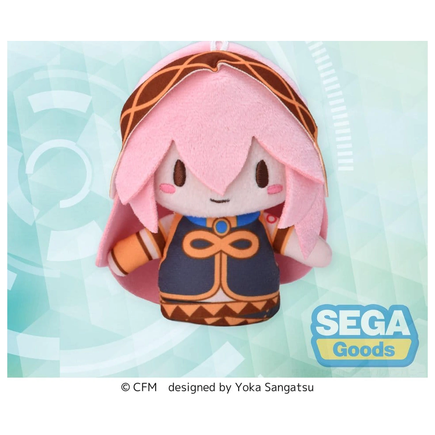 Megurine Luka Fuwa Petit Plush Figure Finger Mascot 10 cm product photo