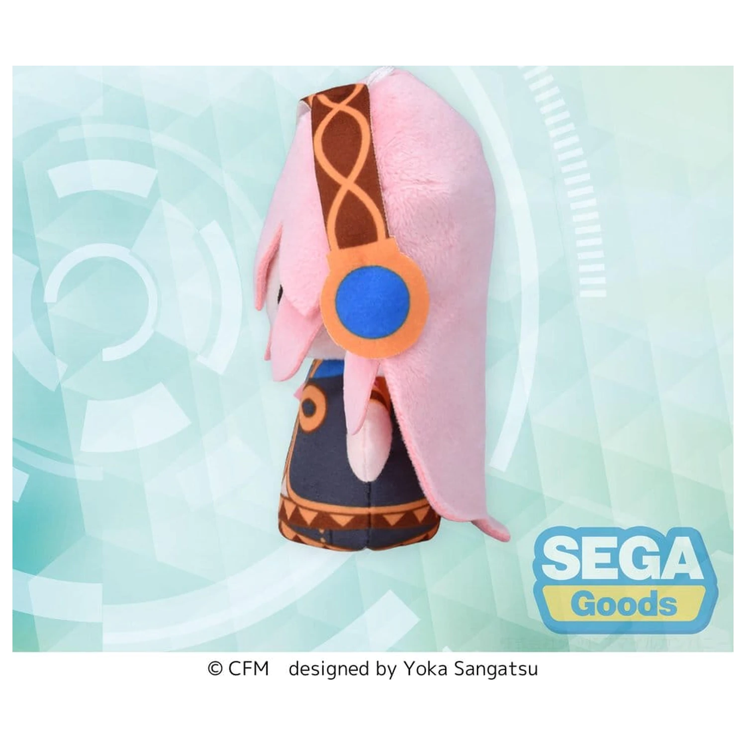 Megurine Luka Fuwa Petit Plush Figure Finger Mascot 10 cm product photo
