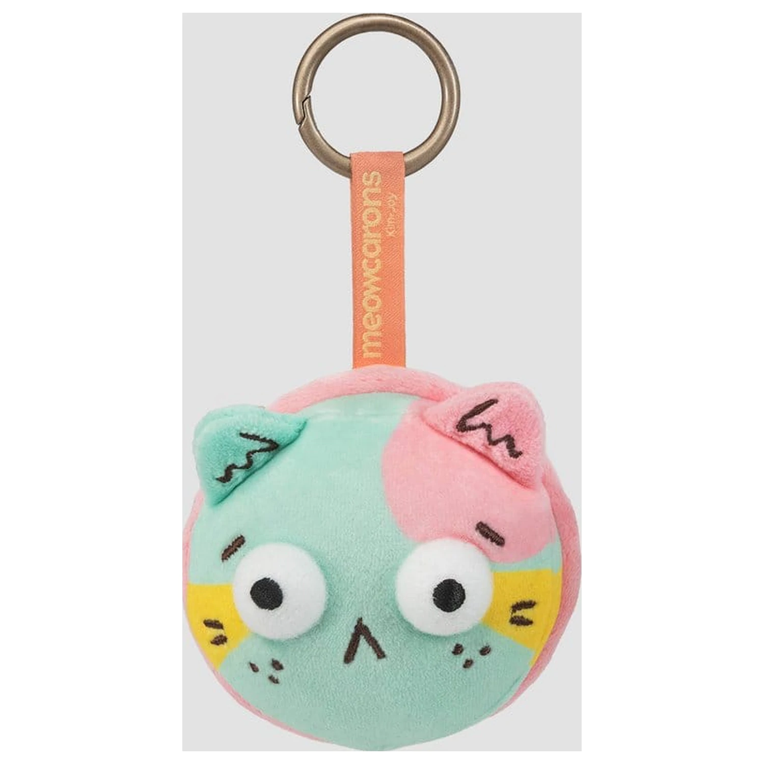 Meowcaron Plush Bag Charm Scared 7 cm product photo