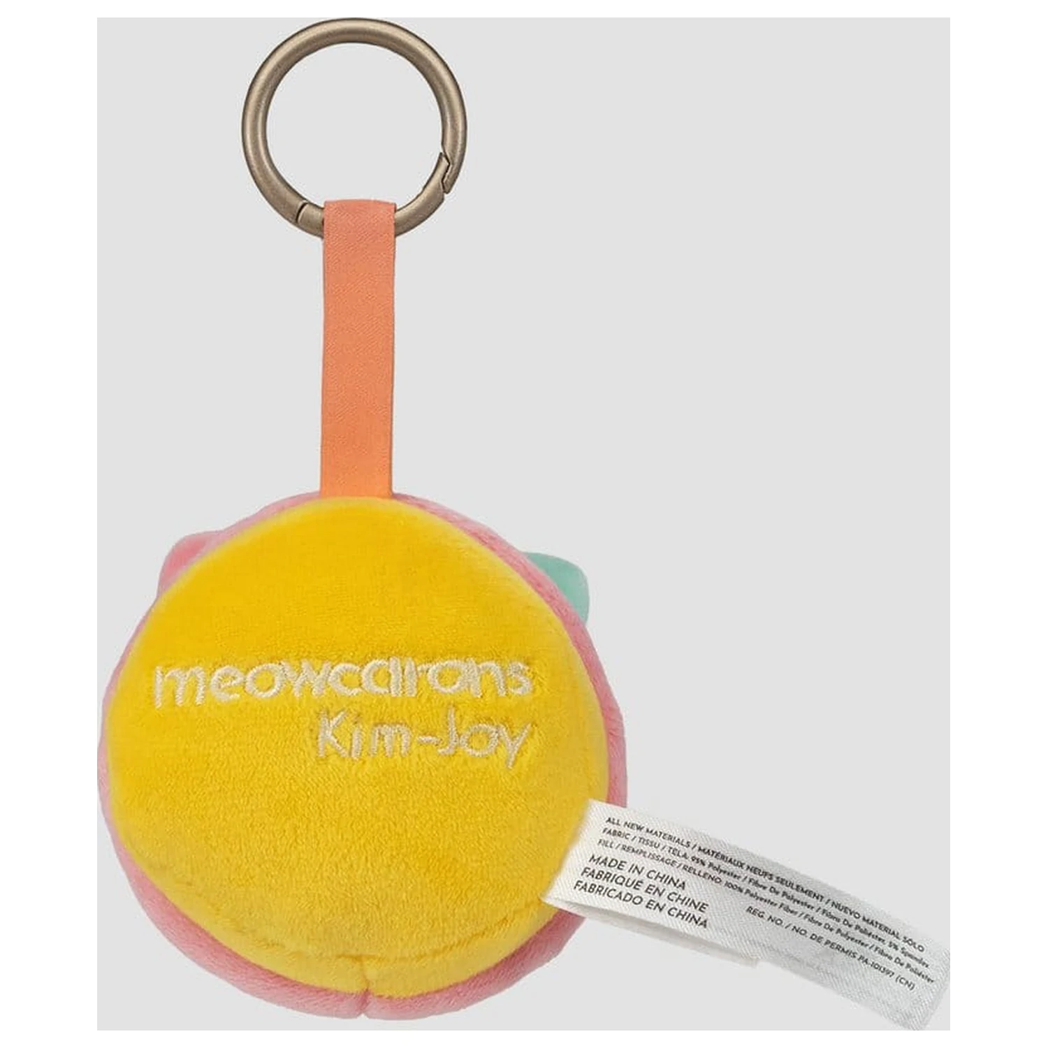 Meowcaron Plush Bag Charm Scared 7 cm product photo