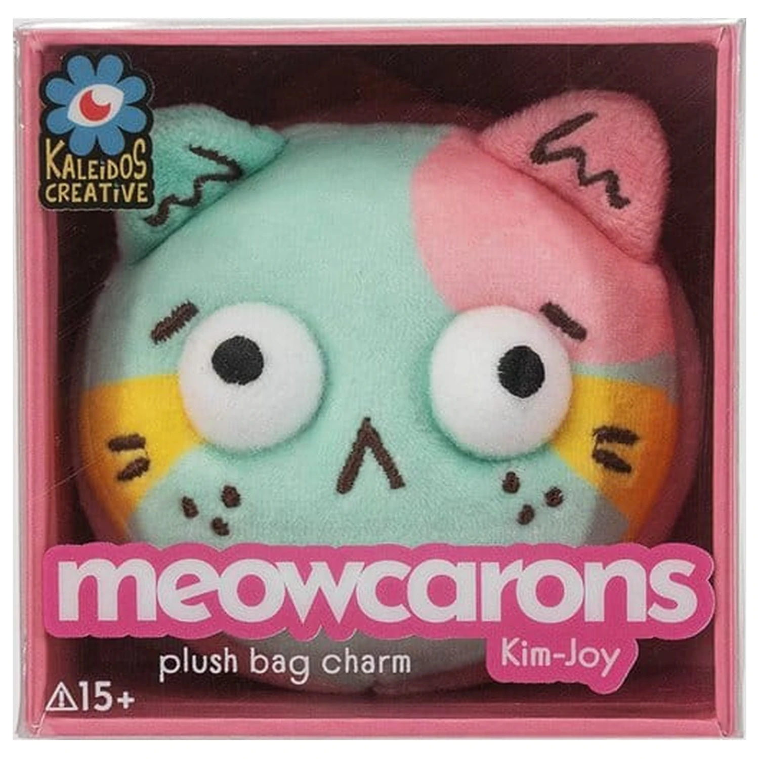 Meowcaron Plush Bag Charm Scared 7 cm product photo