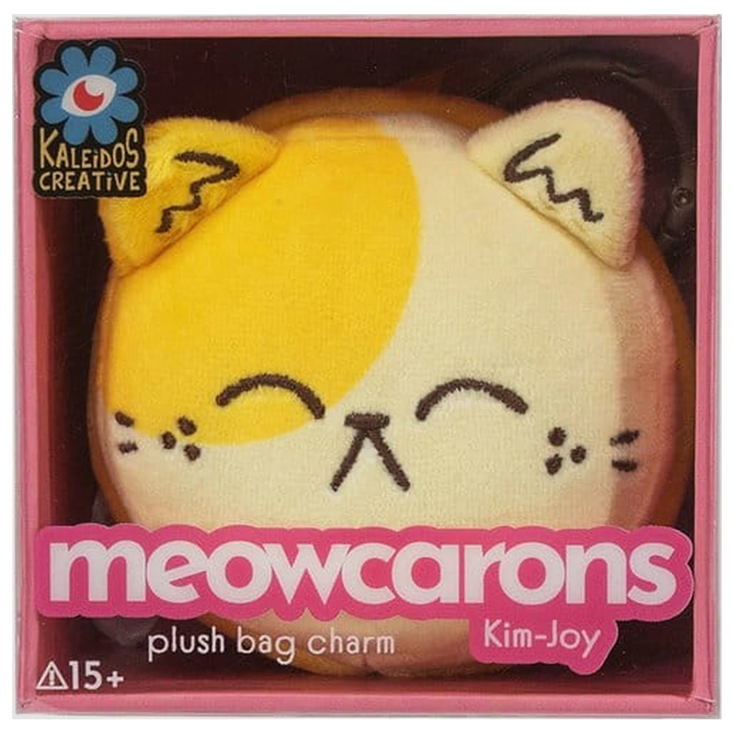 Meowcaron Plush Bag Charm Smile 7 cm product photo