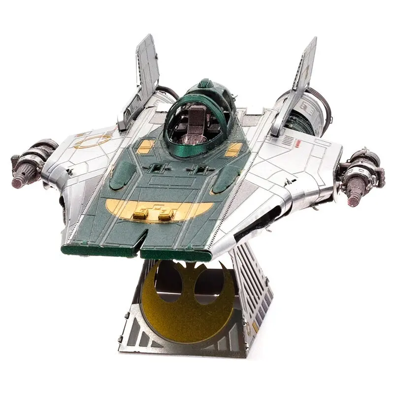 Metal Earth Star Wars The Rise of Skywalker Resistance A-Wing Fighter metal model kit product photo