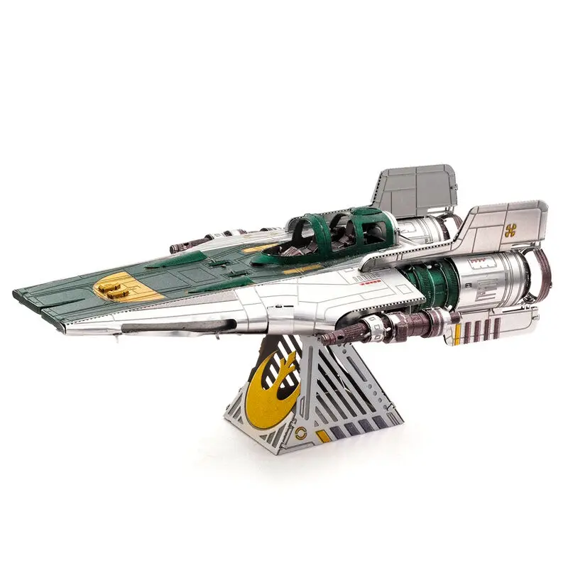 Metal Earth Star Wars The Rise of Skywalker Resistance A-Wing Fighter metal model kit product photo