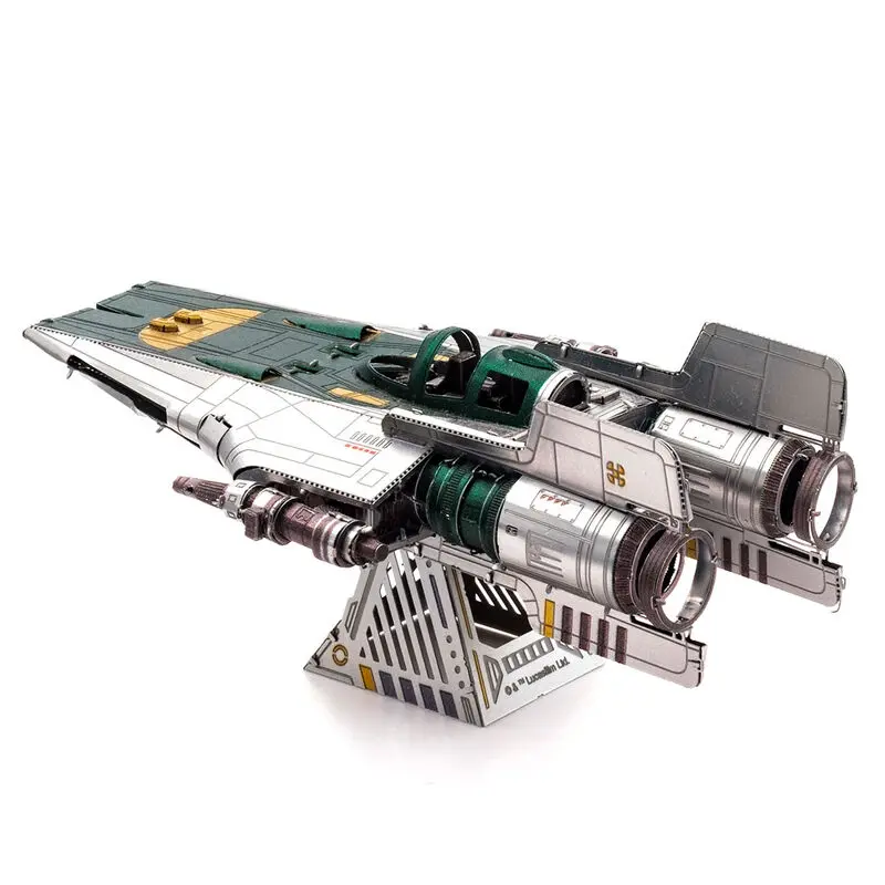 Metal Earth Star Wars The Rise of Skywalker Resistance A-Wing Fighter metal model kit product photo