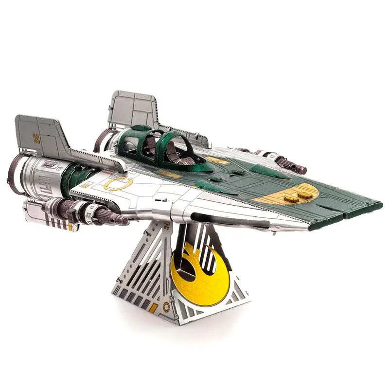 Metal Earth Star Wars The Rise of Skywalker Resistance A-Wing Fighter metal model kit product photo