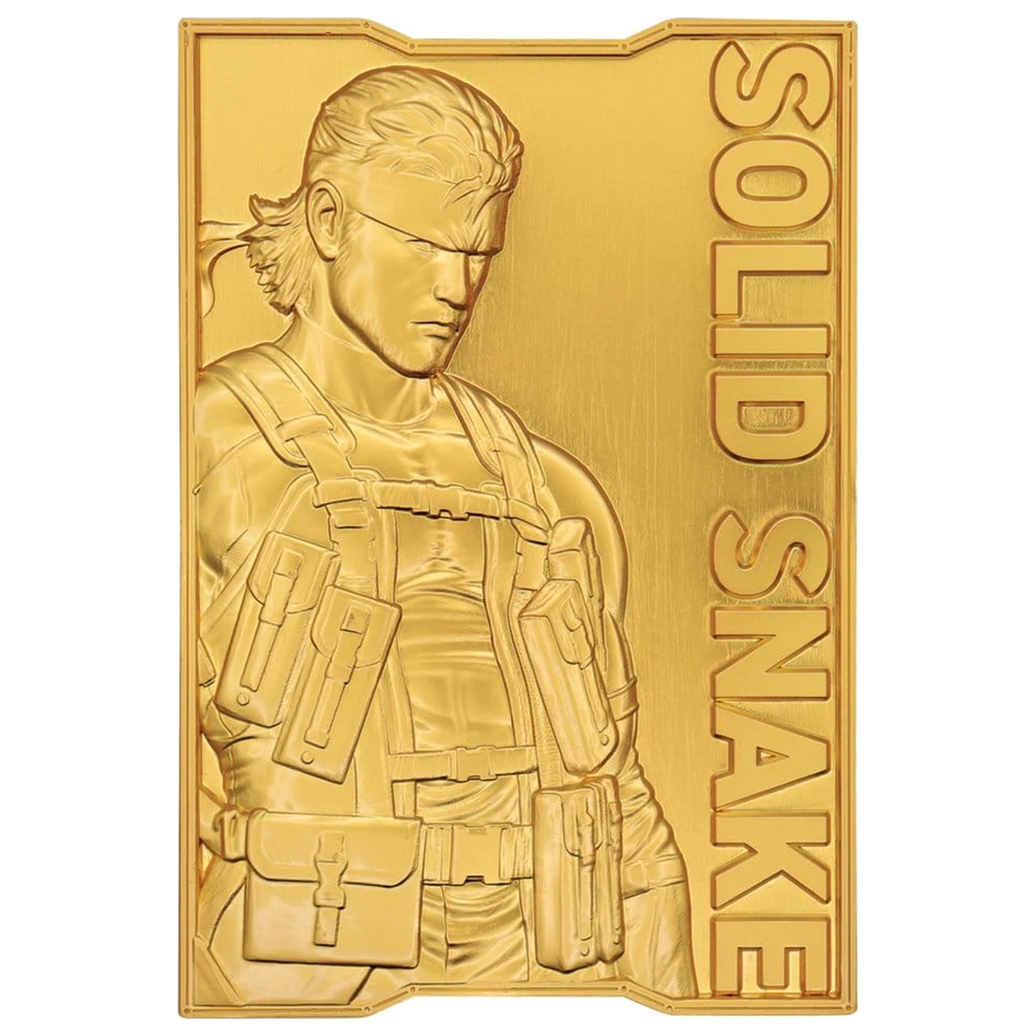 Metal Gear Solid 2 Ingot Snake 24k Gold Plated Limited Edition  product photo