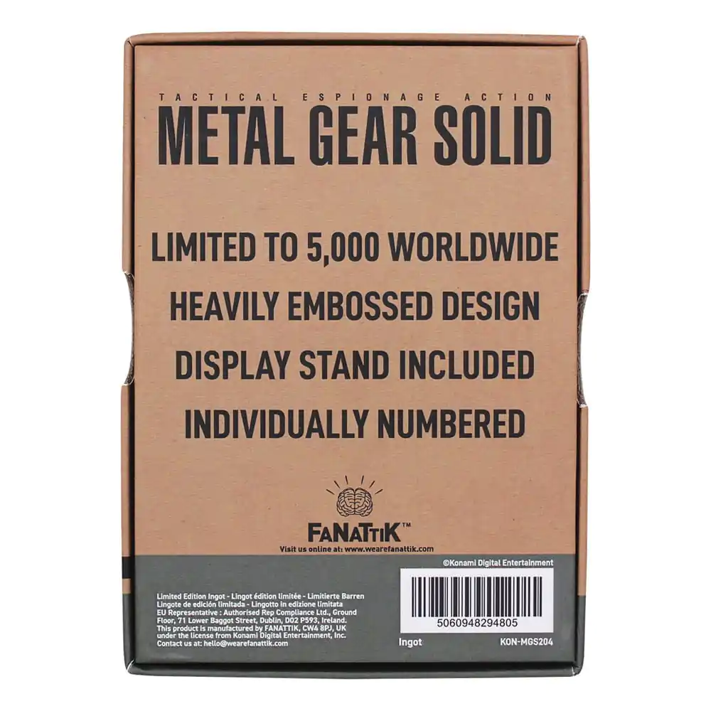 Metal Gear Solid 2 Ingot Snake Limited Edition product photo