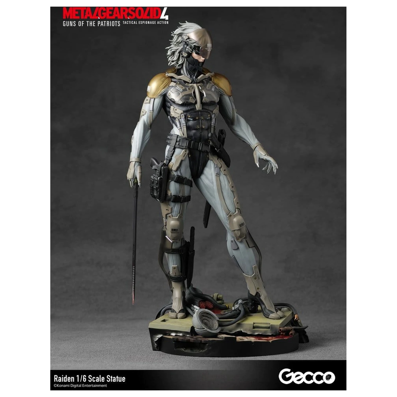 Metal Gear Solid 4 Guns of the Patriots Statue 1/6 Raiden 32 cm product photo