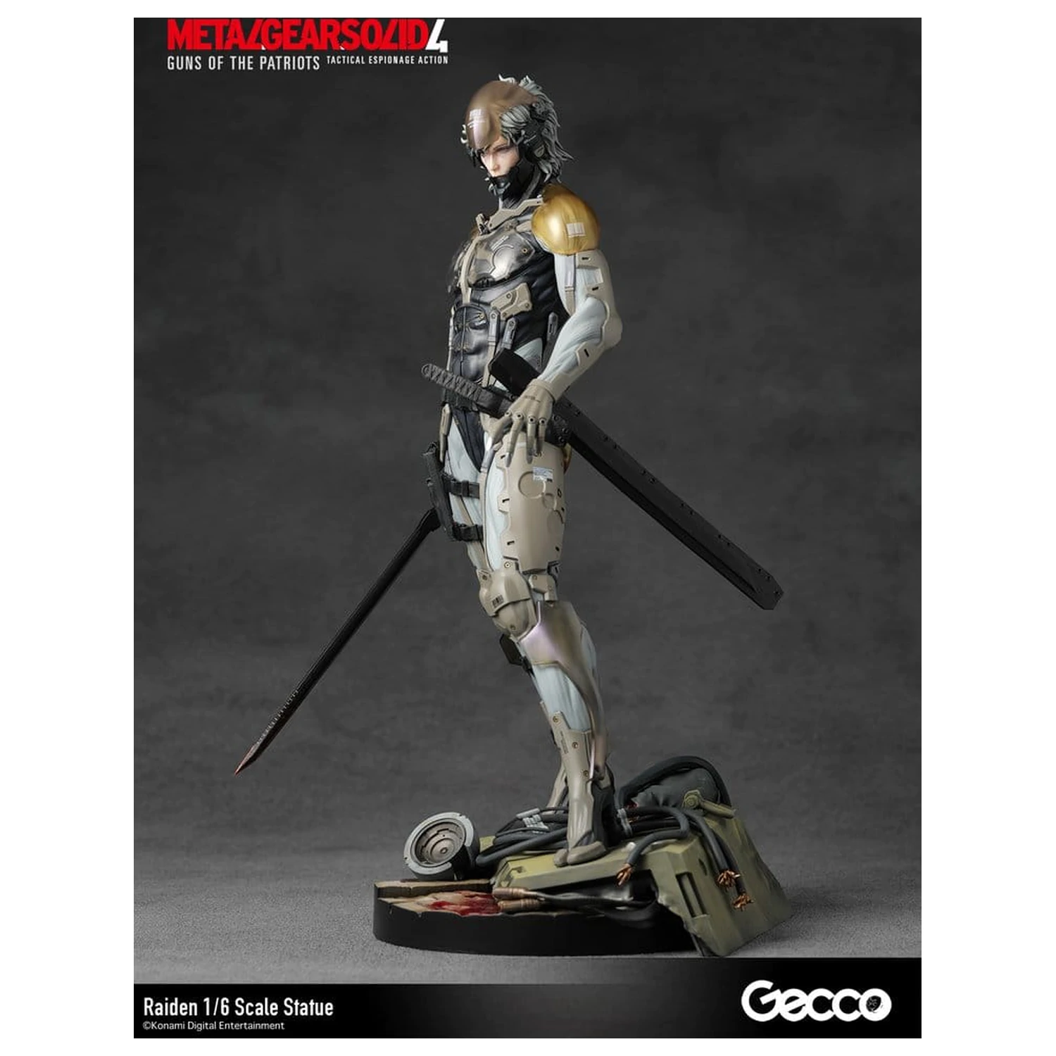 Metal Gear Solid 4 Guns of the Patriots Statue 1/6 Raiden 32 cm product photo