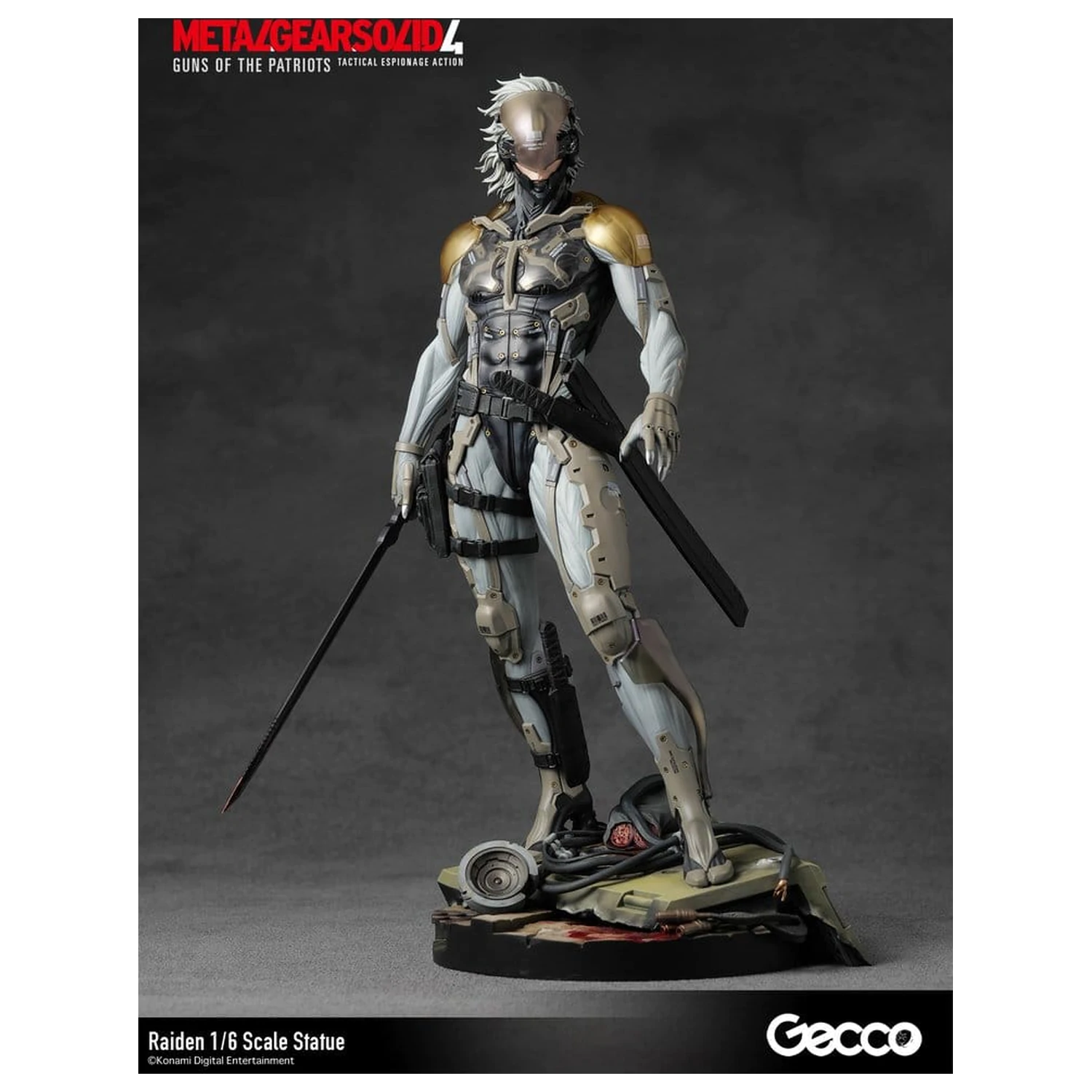 Metal Gear Solid 4 Guns of the Patriots Statue 1/6 Raiden 32 cm product photo