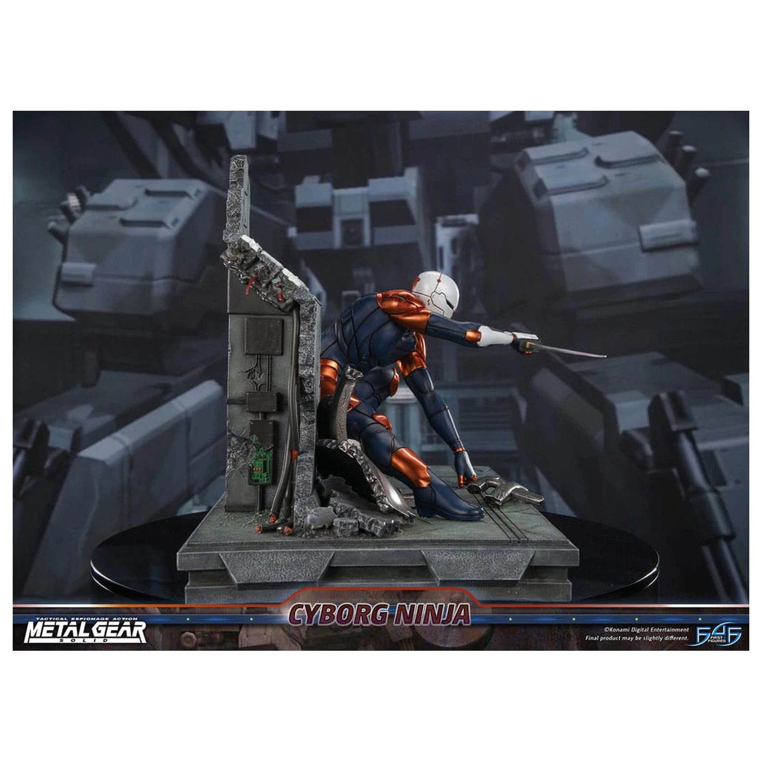 Metal Gear Solid Statue Cyborg Ninja (Gray Fox) 41 cm product photo