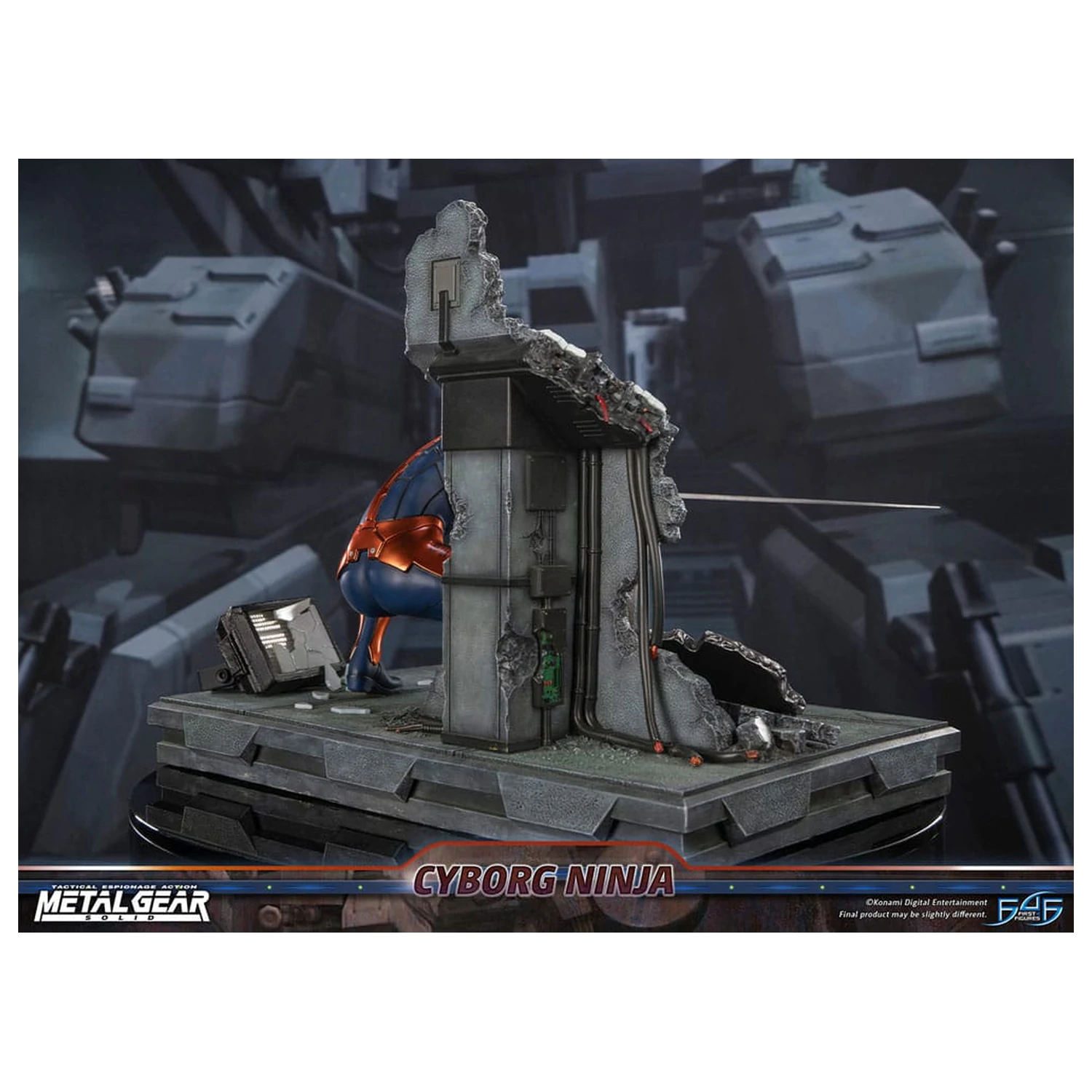 Metal Gear Solid Statue Cyborg Ninja (Gray Fox) 41 cm product photo