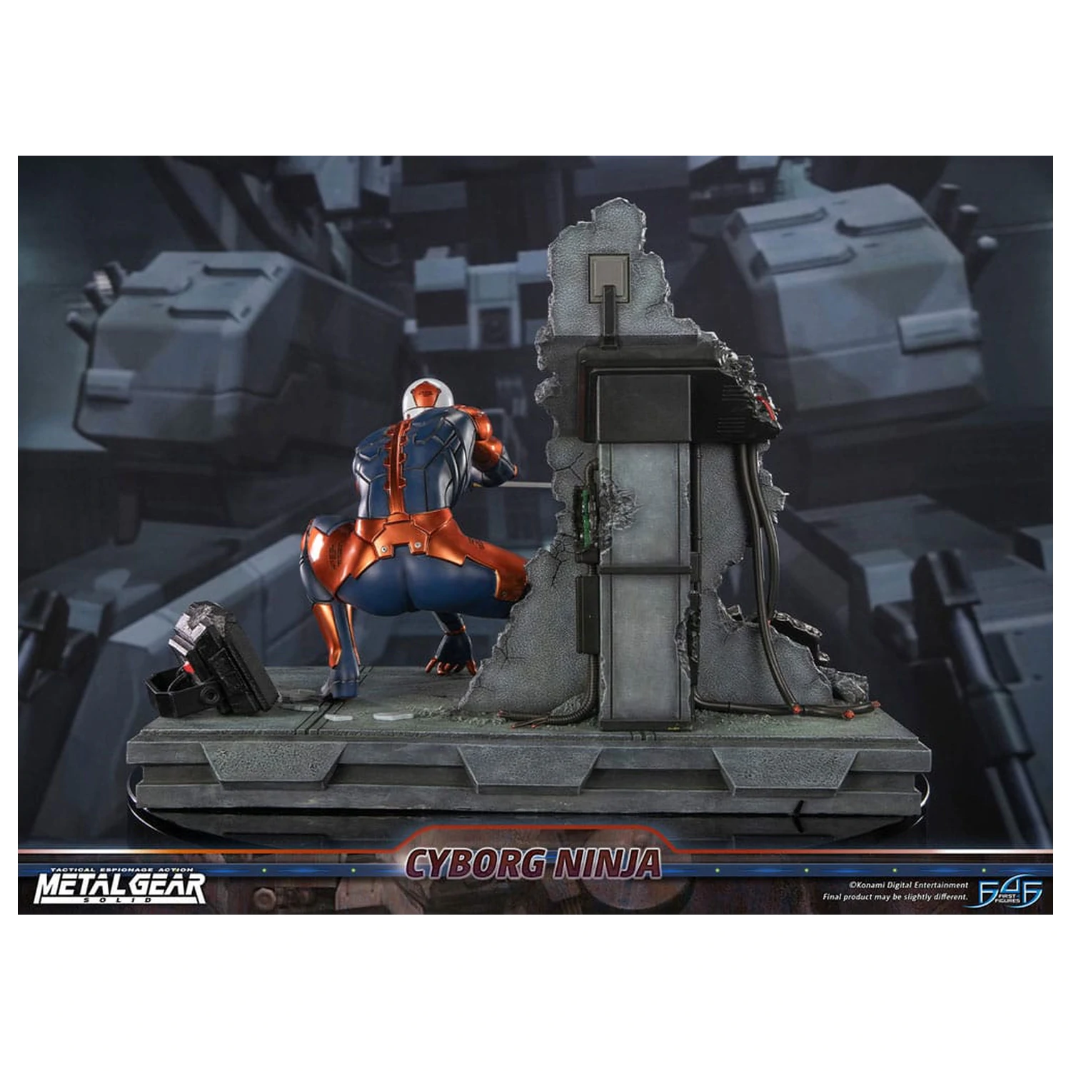 Metal Gear Solid Statue Cyborg Ninja (Gray Fox) 41 cm product photo