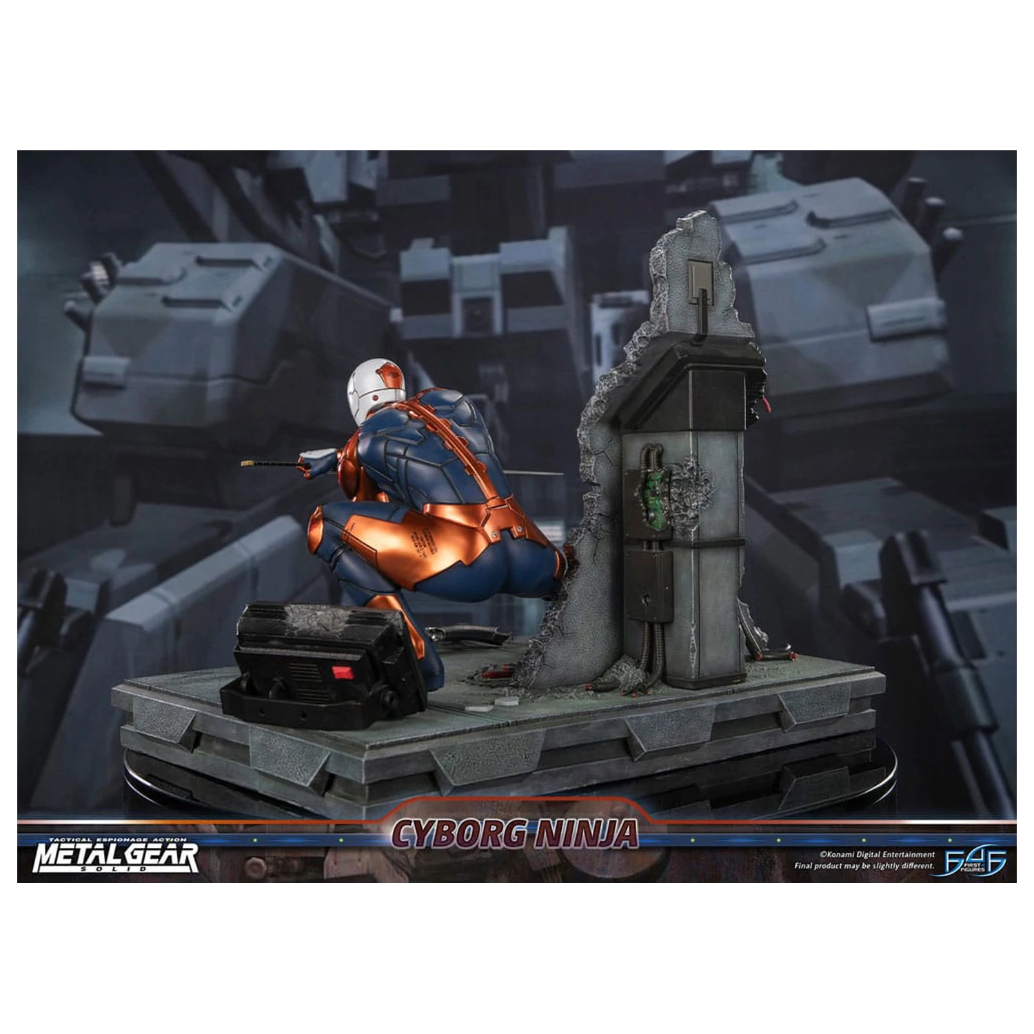Metal Gear Solid Statue Cyborg Ninja (Gray Fox) 41 cm product photo