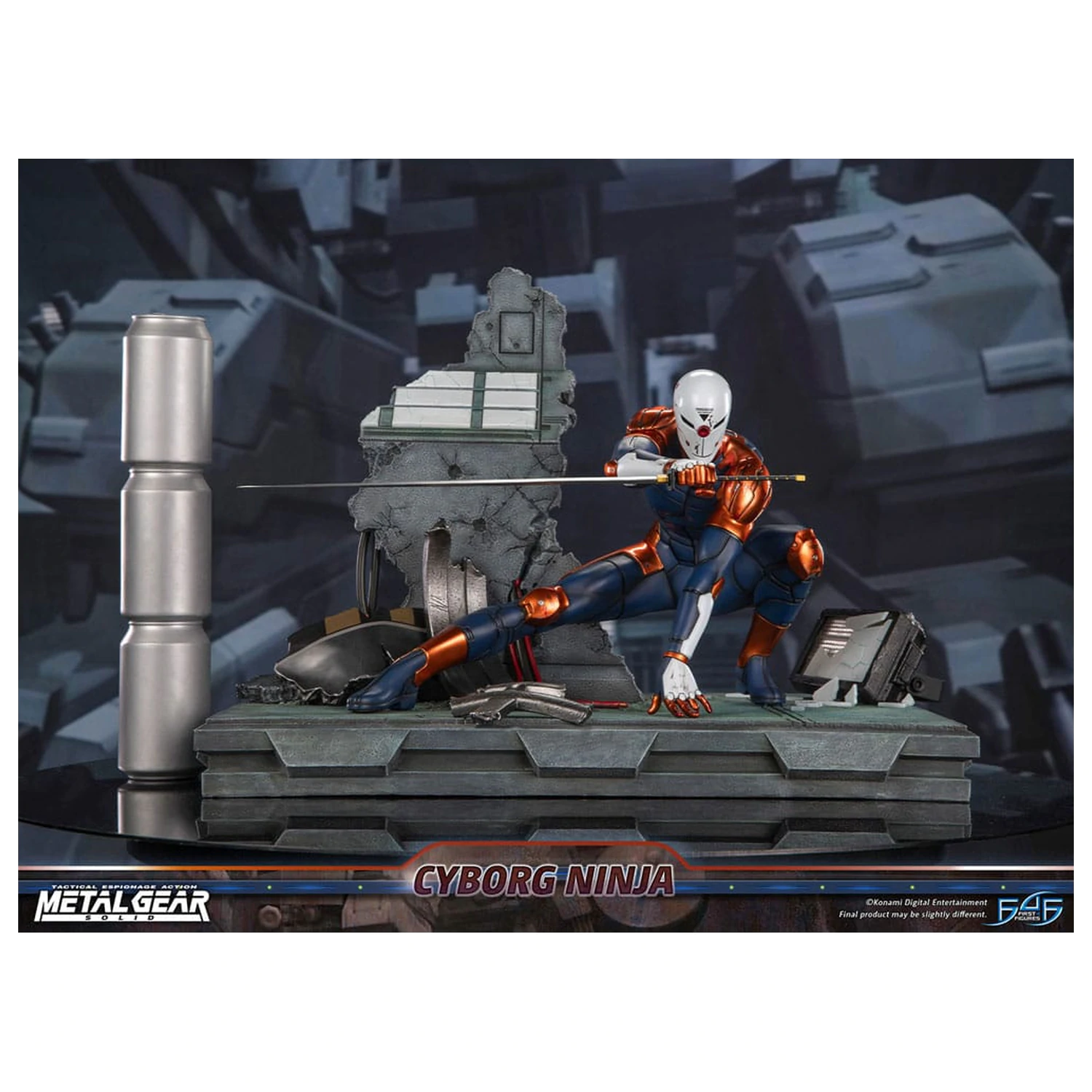 Metal Gear Solid Statue Cyborg Ninja (Gray Fox) 41 cm product photo