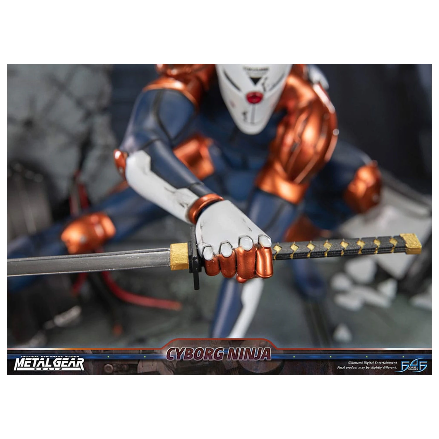 Metal Gear Solid Statue Cyborg Ninja (Gray Fox) 41 cm product photo