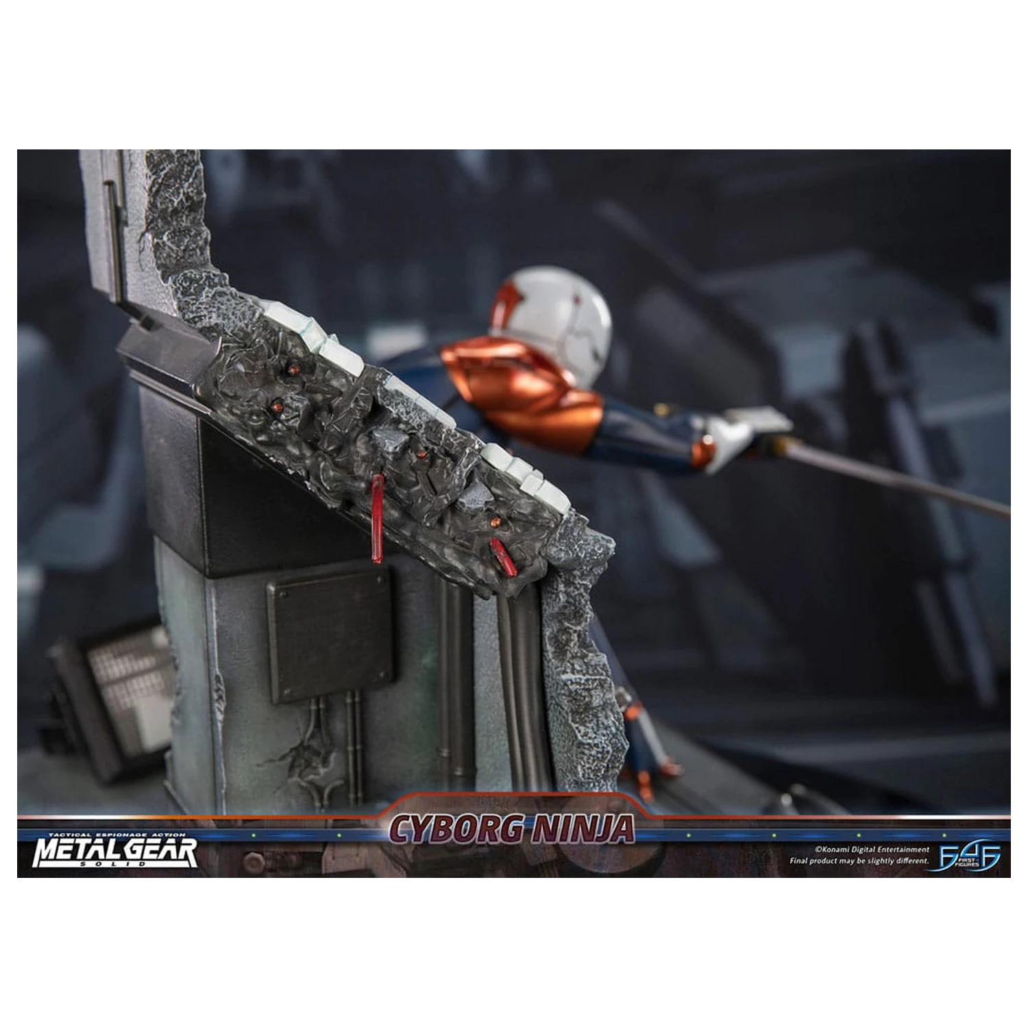 Metal Gear Solid Statue Cyborg Ninja (Gray Fox) 41 cm product photo