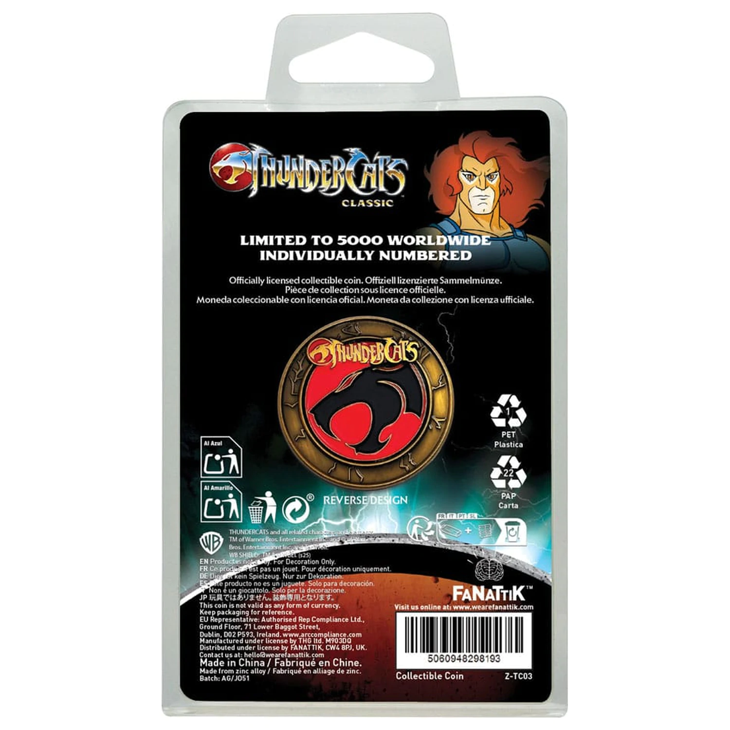 Metal Gear Solid Delta Collectable Coin Lion-O 40th Anniversary Limited Edition    product photo