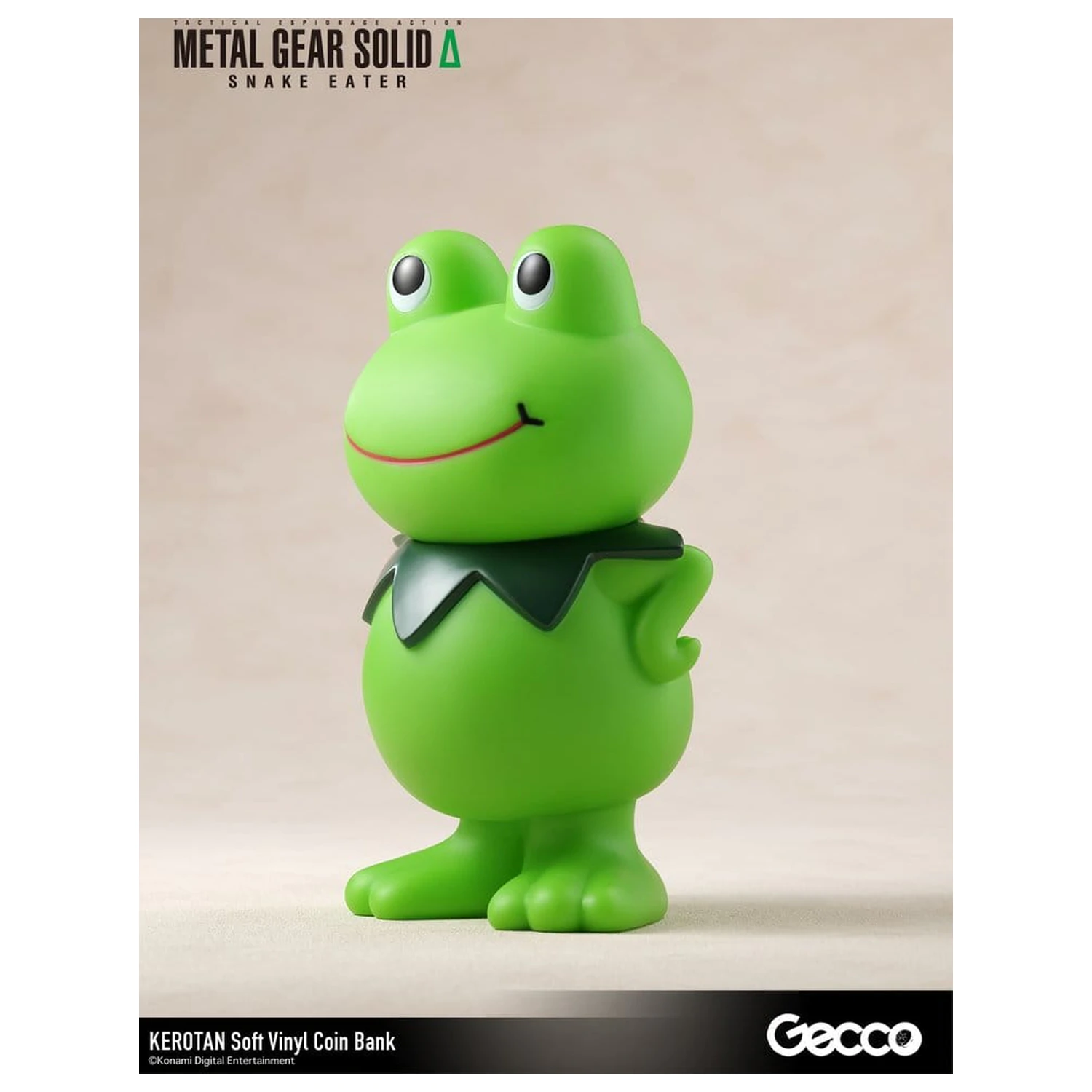 Metal Gear Solid Snake Eater Soft Vinyl Bank Kerotan 21 cm product photo
