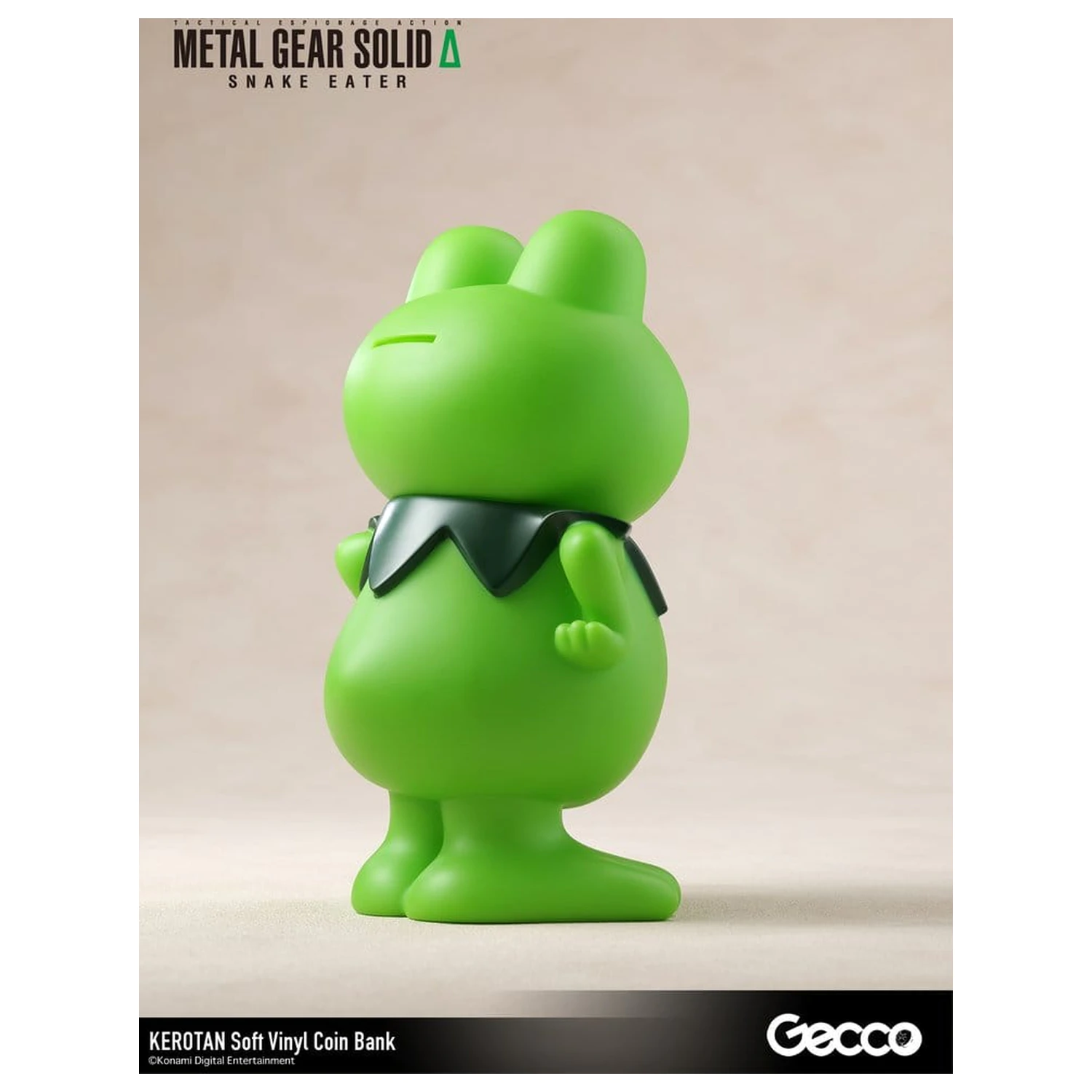 Metal Gear Solid Snake Eater Soft Vinyl Bank Kerotan 21 cm product photo
