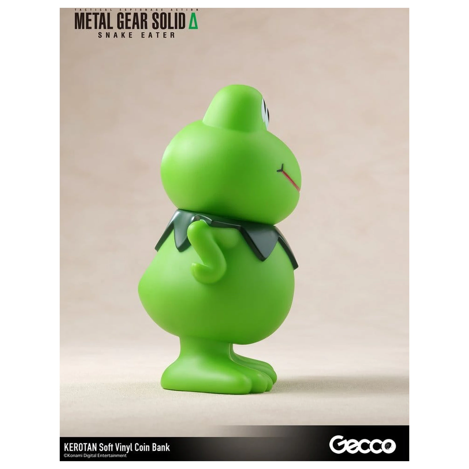 Metal Gear Solid Snake Eater Soft Vinyl Bank Kerotan 21 cm product photo