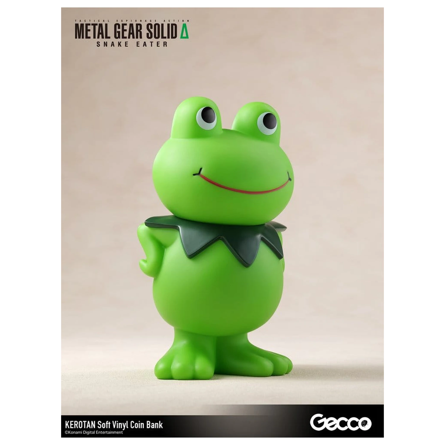 Metal Gear Solid Snake Eater Soft Vinyl Bank Kerotan 21 cm product photo