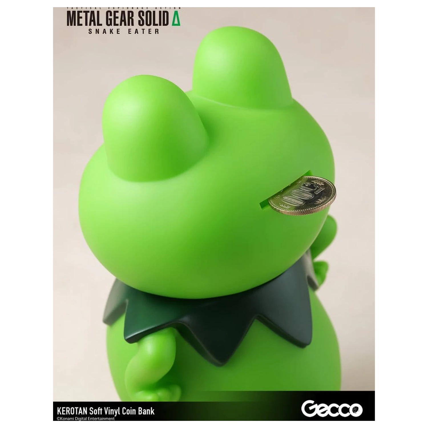 Metal Gear Solid Snake Eater Soft Vinyl Bank Kerotan 21 cm product photo