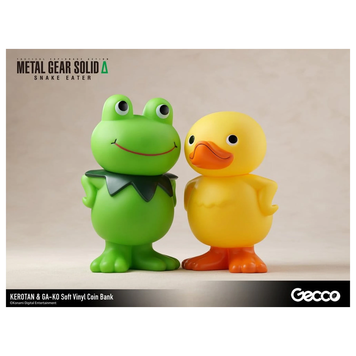Metal Gear Solid Snake Eater Soft Vinyl Bank Kerotan 21 cm product photo