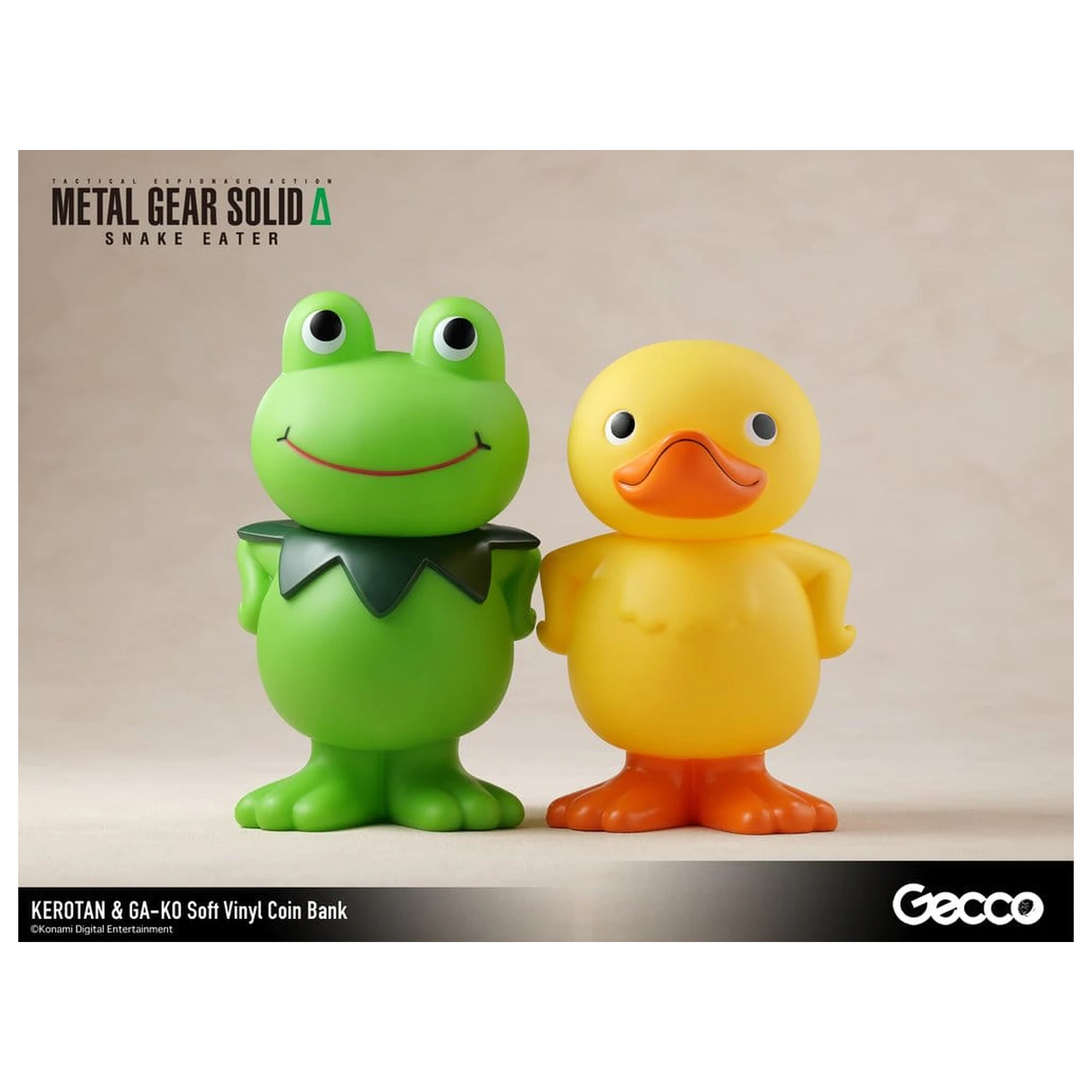 Metal Gear Solid Snake Eater Soft Vinyl Bank Kerotan 21 cm product photo