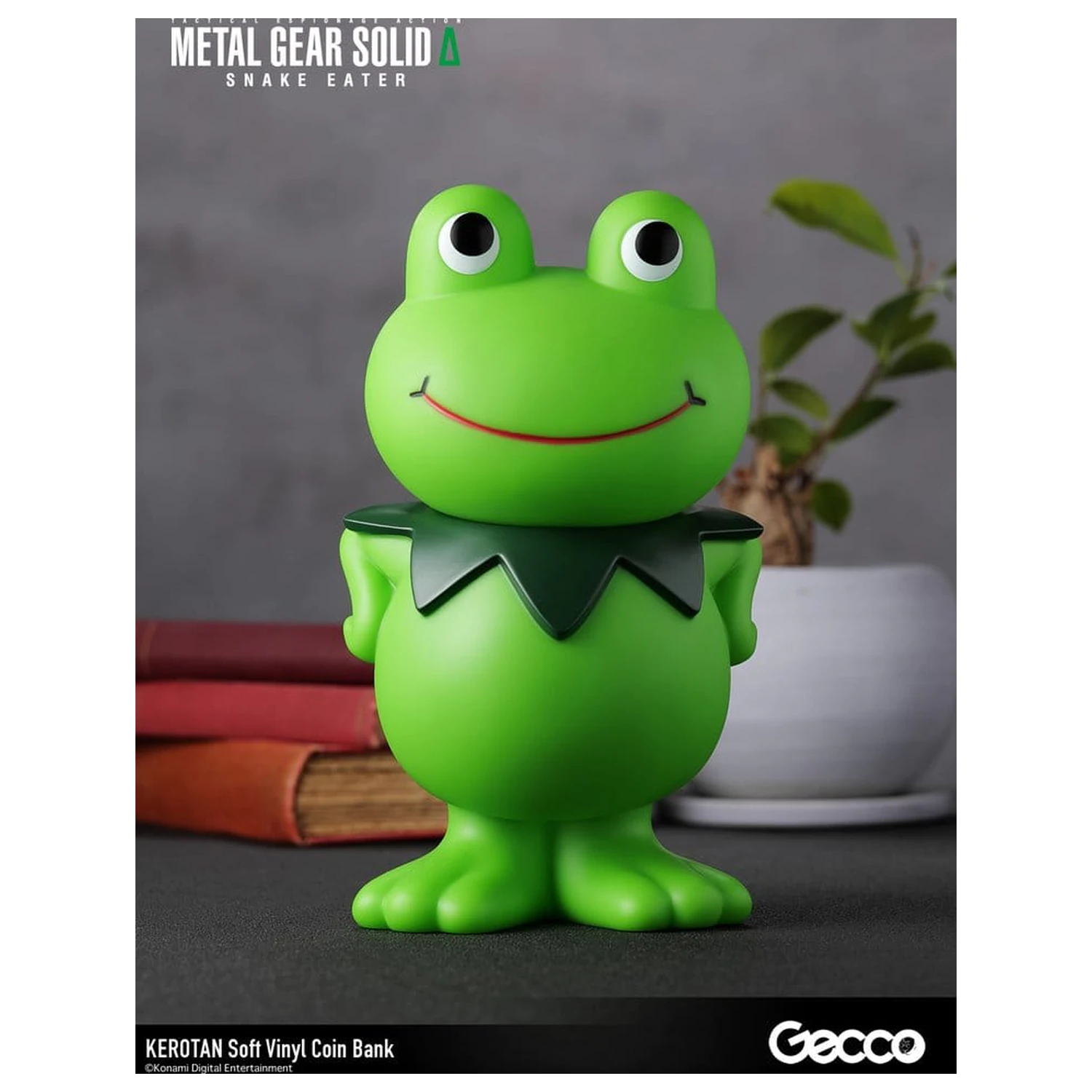 Metal Gear Solid Snake Eater Soft Vinyl Bank Kerotan 21 cm product photo