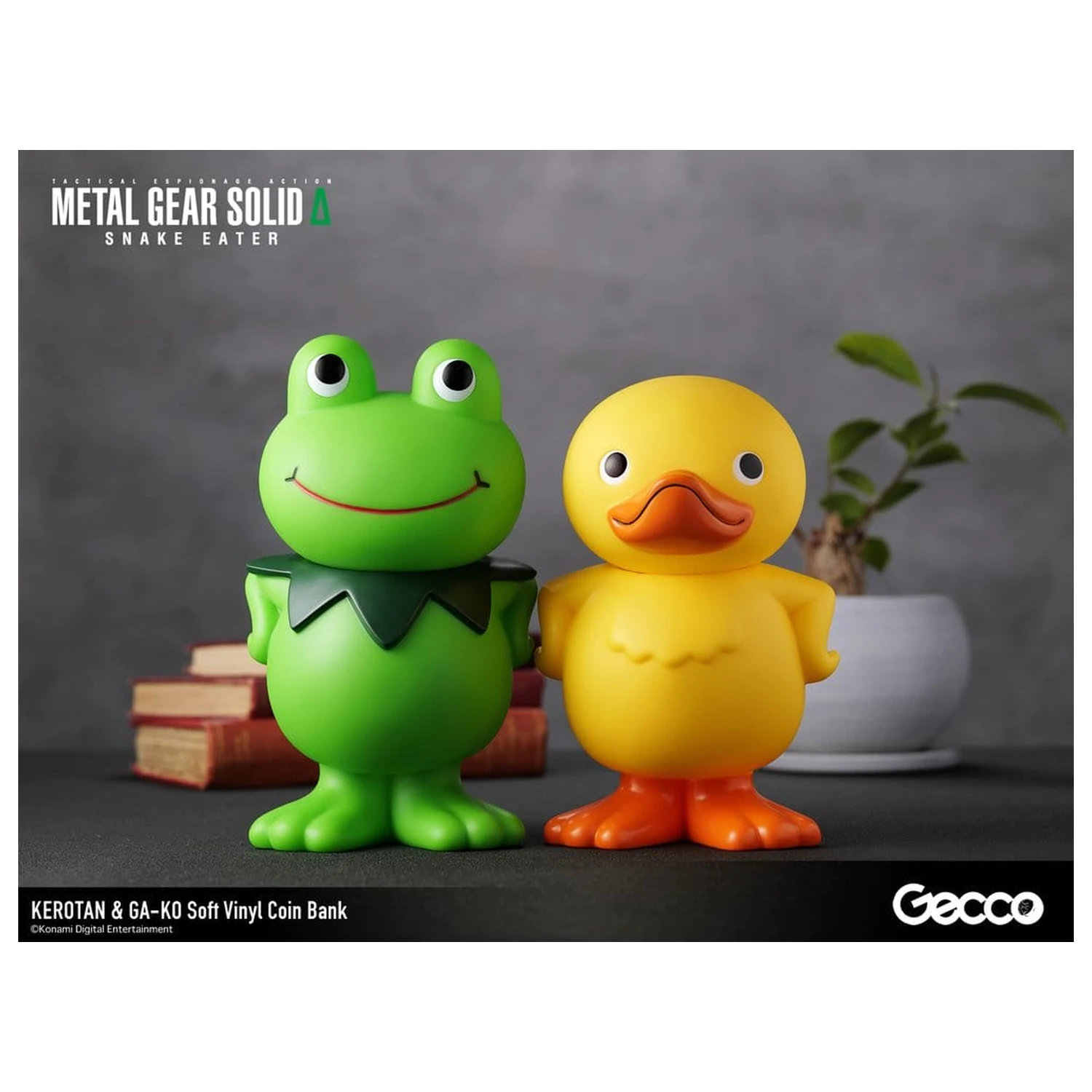 Metal Gear Solid Snake Eater Soft Vinyl Bank Kerotan 21 cm product photo