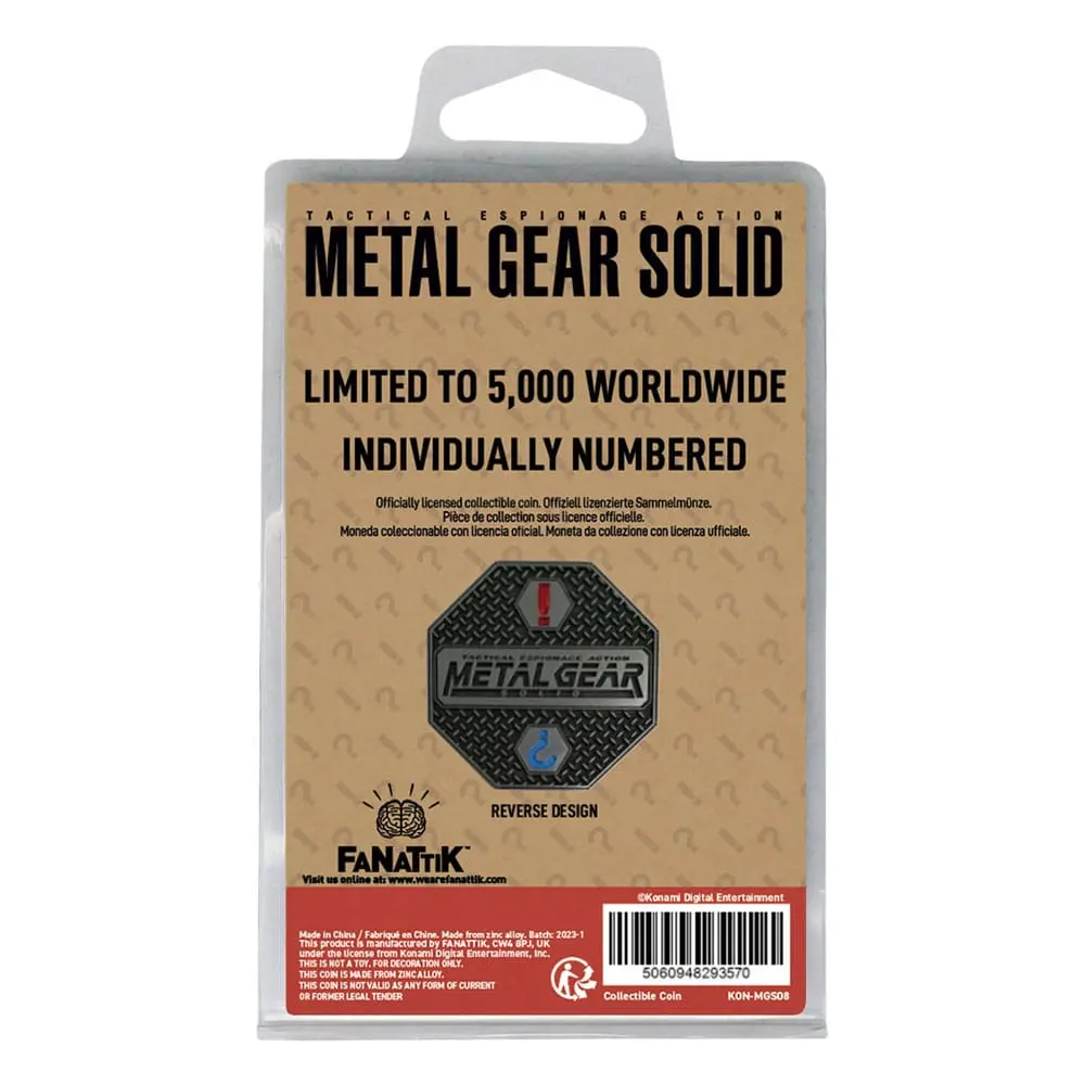 Metal Gear Solid Collectable Coin Solid Snake Limited Edition product photo