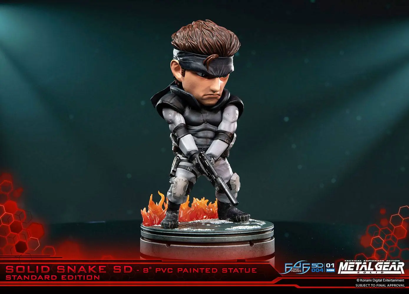 Metal Gear Solid PVC SD Statue Solid Snake 20 cm product photo