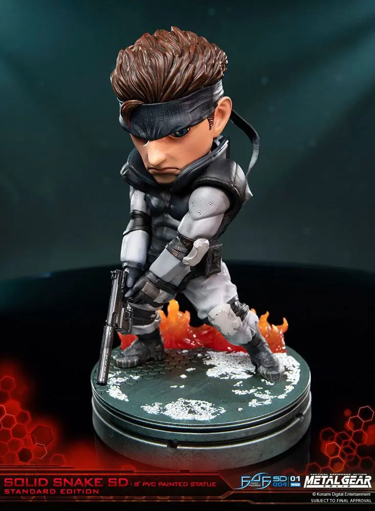 Metal Gear Solid PVC SD Statue Solid Snake 20 cm product photo