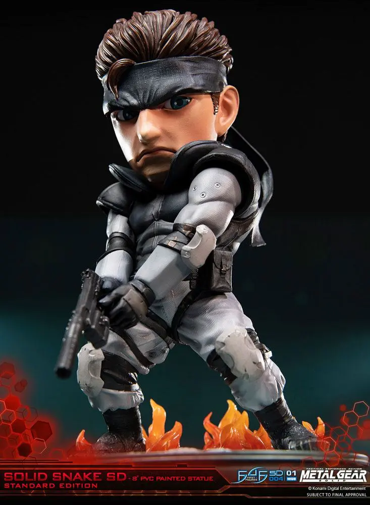 Metal Gear Solid PVC SD Statue Solid Snake 20 cm product photo