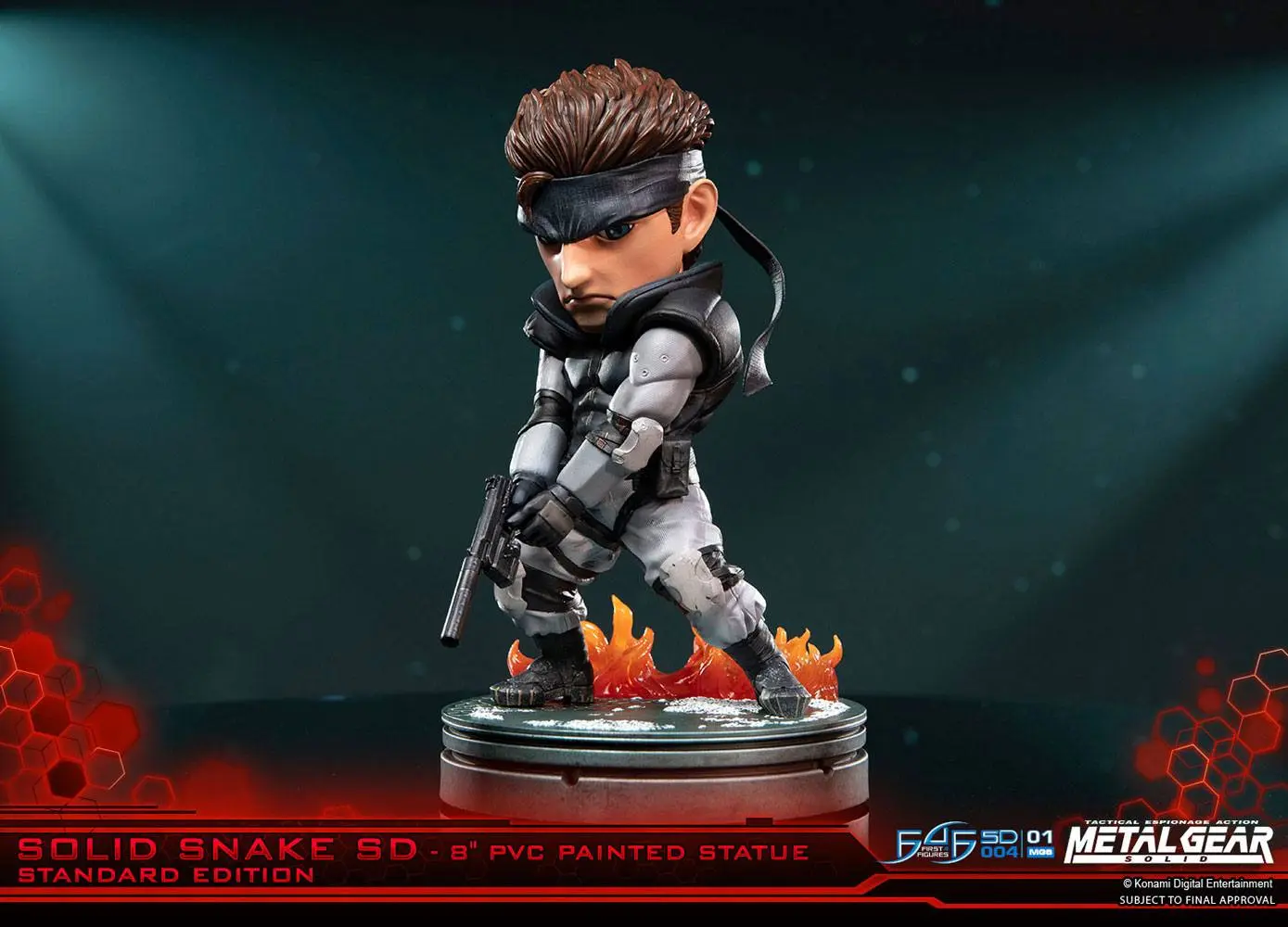 Metal Gear Solid PVC SD Statue Solid Snake 20 cm product photo