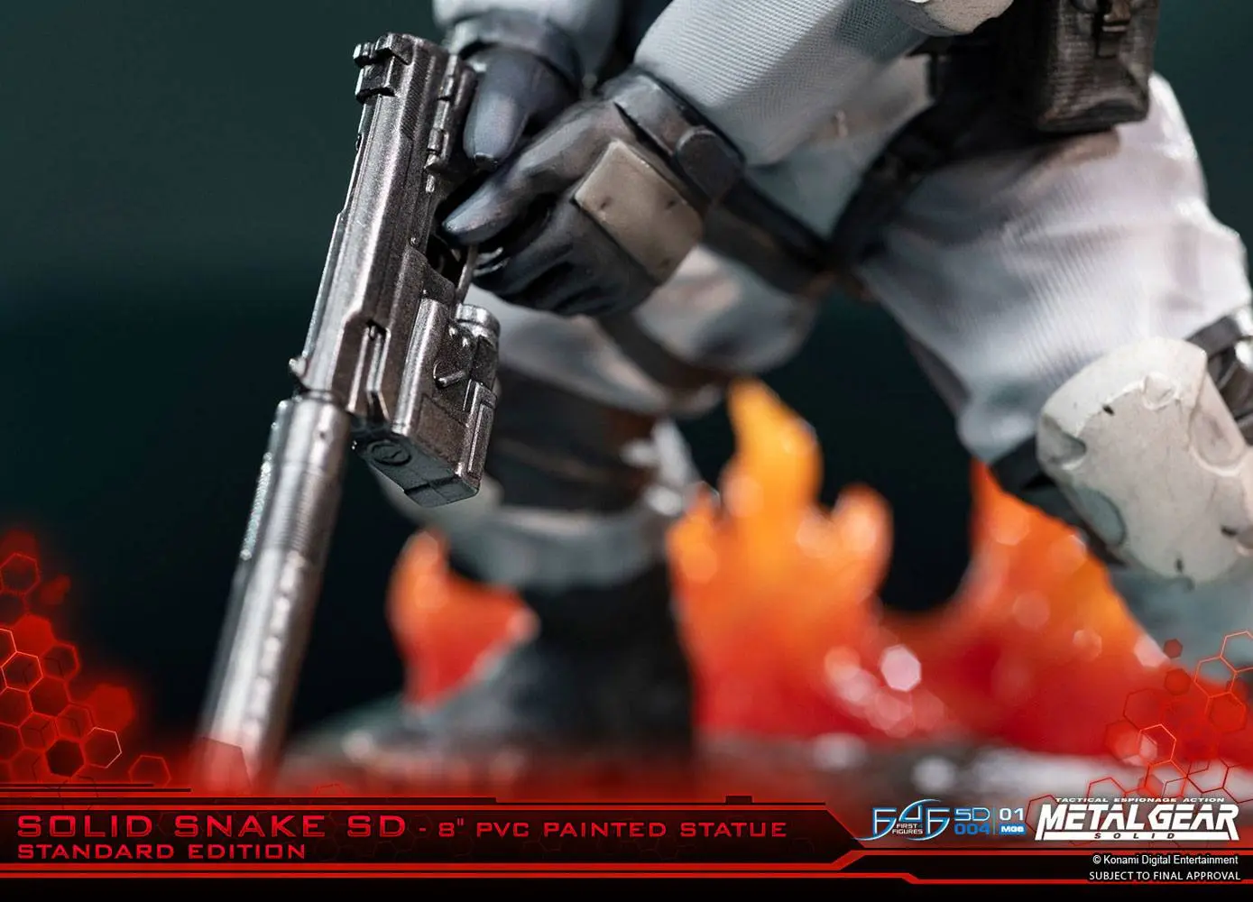 Metal Gear Solid PVC SD Statue Solid Snake 20 cm product photo