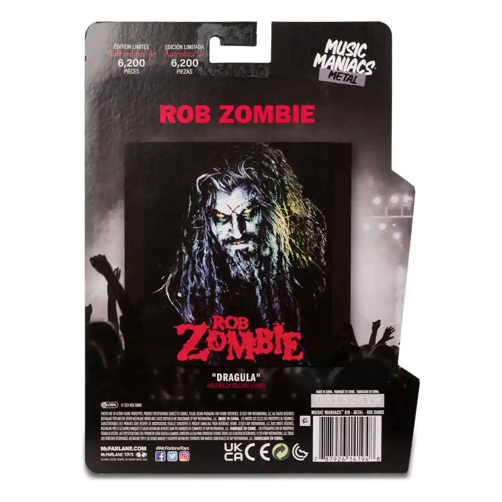 Metal Music Maniacs Action Figure Wave 2 Rob Zombie 15 cm termékfotó