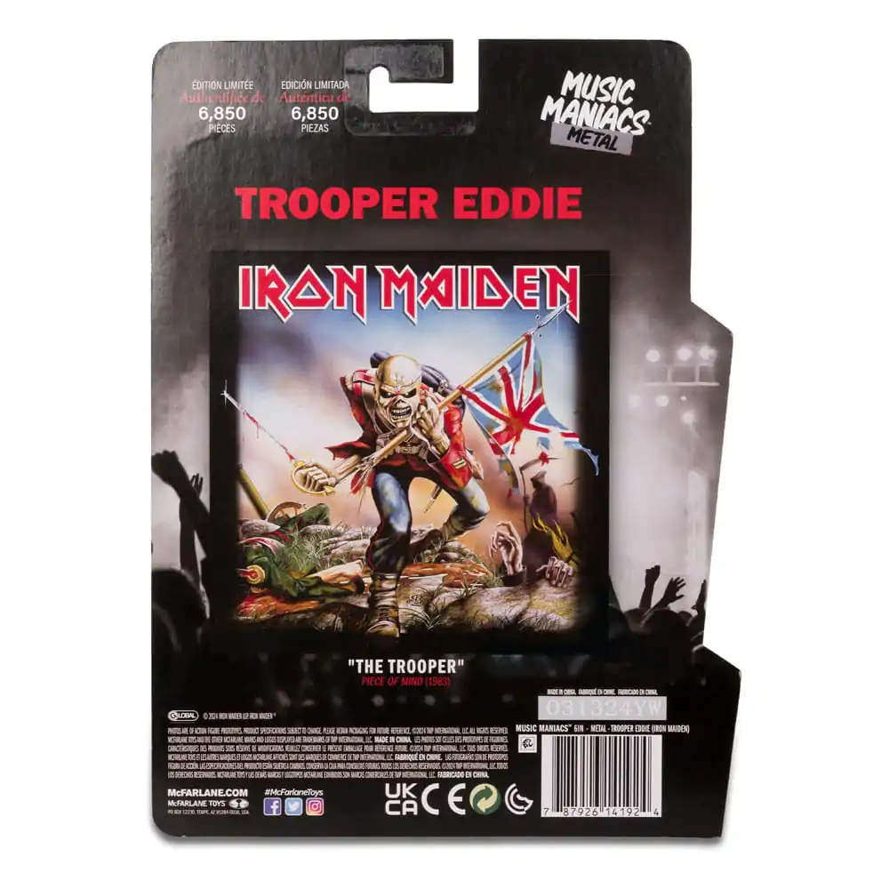 Metal Music Maniacs Action Figure Wave 2 Trooper Eddie (Iron Maiden) 15 cm termékfotó