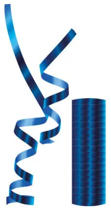 Metallic Blue Streamer product photo