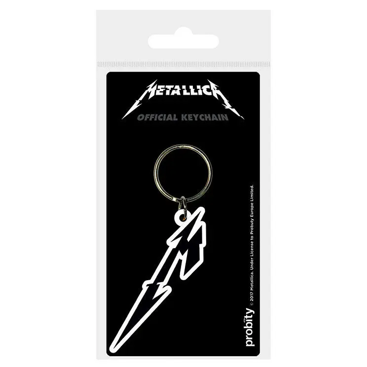 Metallica logo rubber keychain product photo