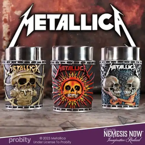 Metallica Shot Glasses Pushead Art 3-Pack termékfotó