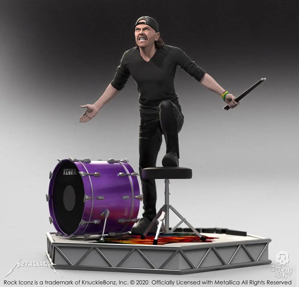 Metallica Rock Iconz Statue Lars Ulrich Limited Edition 22 cm product photo