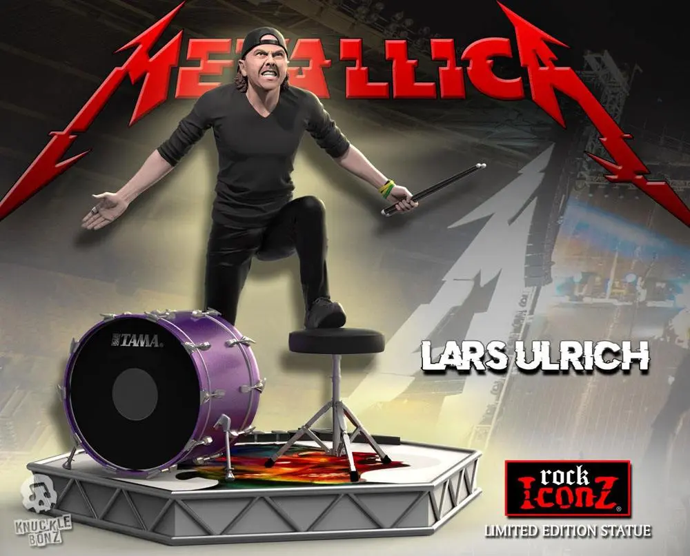 Metallica Rock Iconz Statue Lars Ulrich Limited Edition 22 cm product photo