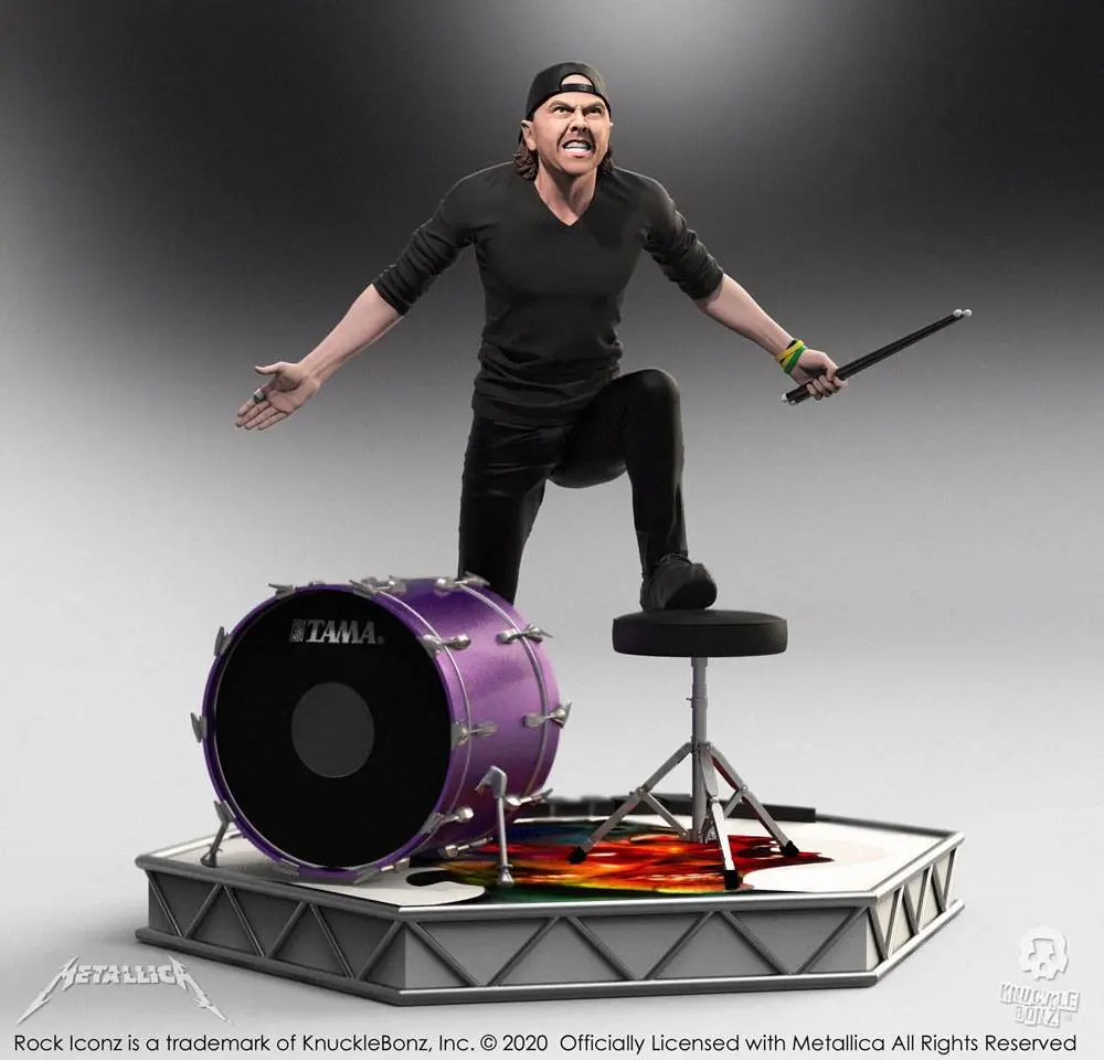 Metallica Rock Iconz Statue Lars Ulrich Limited Edition 22 cm product photo