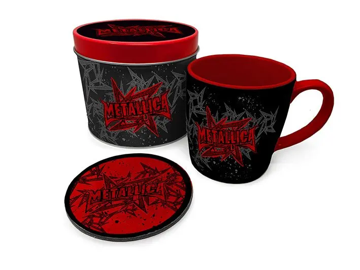 Metallica Mug with Coaster Stars And Wings product photo