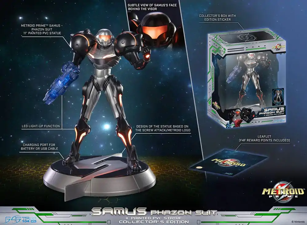 Metroid Prime PVC Statue Samus Phazon Suit Collector´s Edition 28 cm product photo